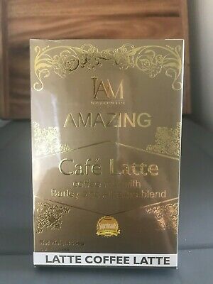 Amazing Coffee Latte with Barley and Alkaline | 1 Box | 10 Sachets | Free Shipping